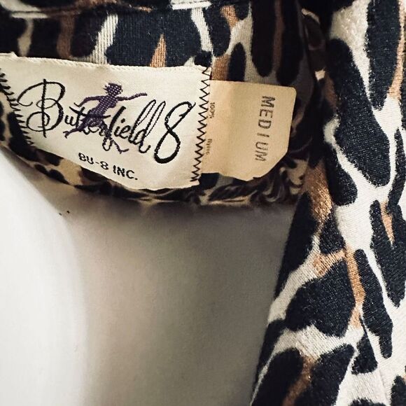 Vintage Butterfield Leopard Print Lounge Dress Bedroom Glam Cheetah 70s 80s glam - Picture 6 of 7